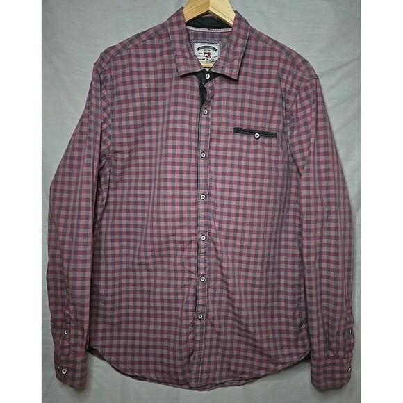 Thread & Cloth Other - Thread & Cloth Men's XL L/S Red/Black Plaid Casual Button Down